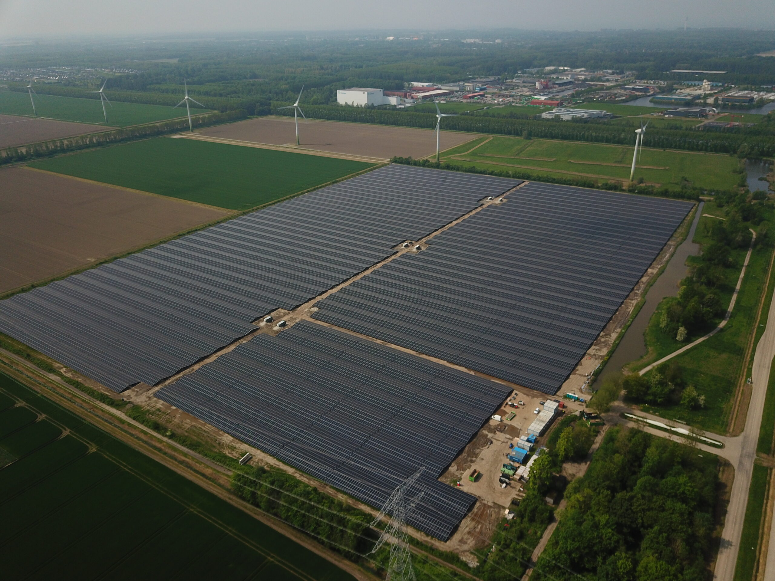 Luchtfoto van HyDeer-project