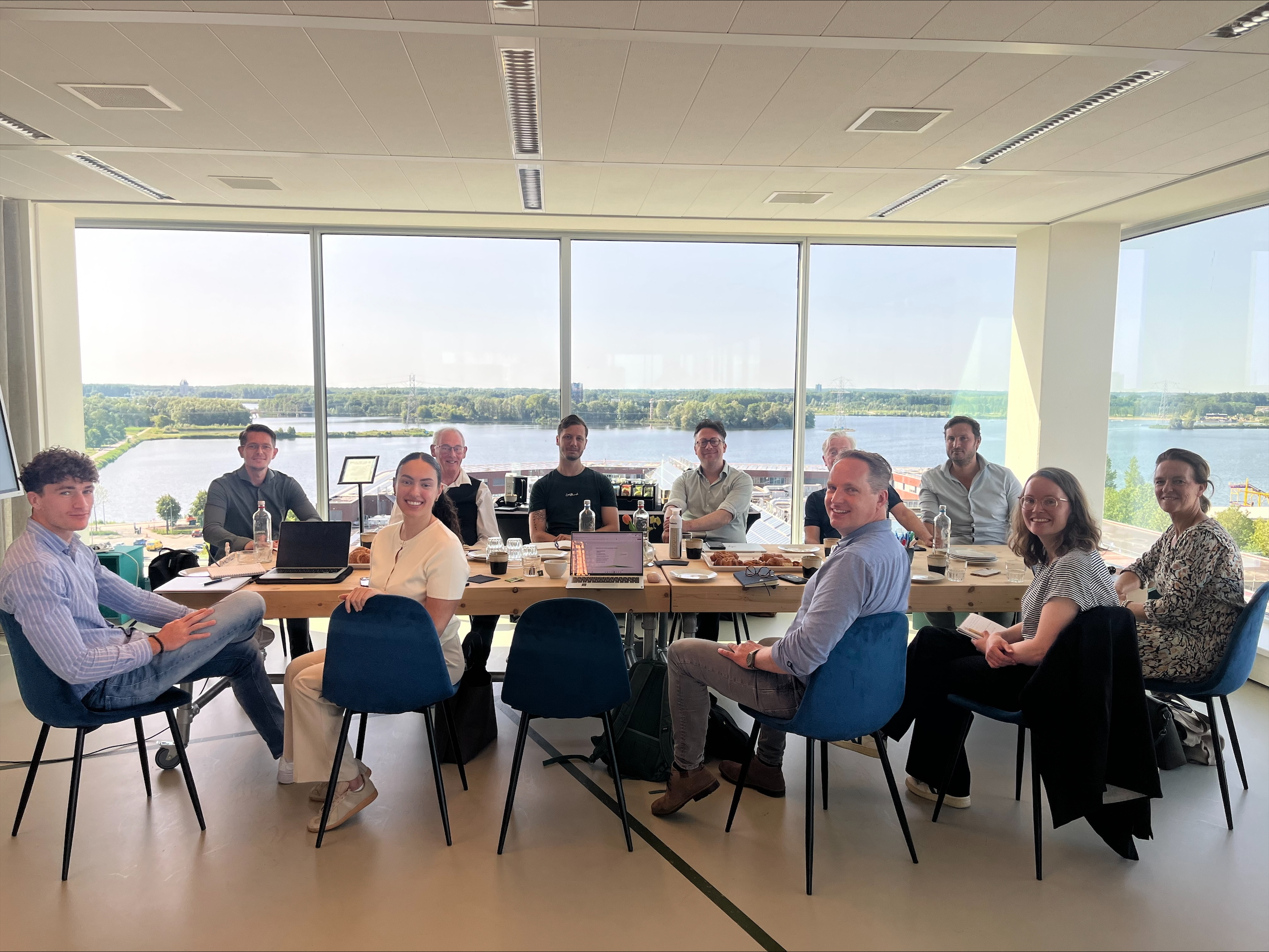 Groepsfoto van deelnemers aan de sessie van 26 mei